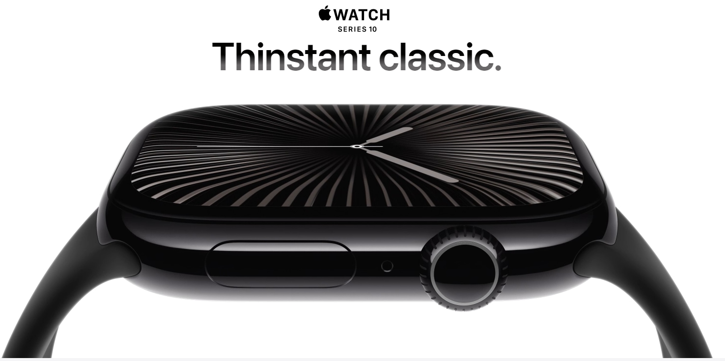 APPLE Watch 10, GPS, 46mm Jet Black Aluminium Case, Black Sport